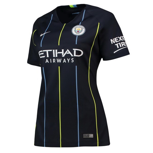 Maillot Football Manchester City Exterieur Femme 2018-19 Bleu